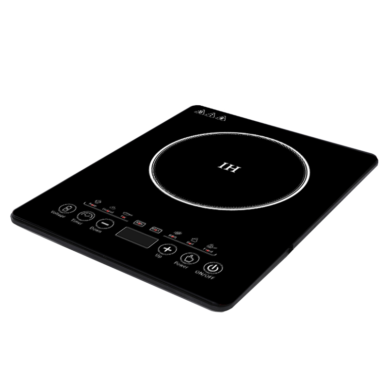 Table de cuisson à induction portable, plaque chauffante électrique, brûleur unique programmable avec écran tactile LED, contrôle de la température et arrêt automatique, 2000 watts, noir, AM-D116