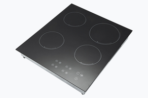 Pratique Multi-têtes Domestique Combinée 2 Cuisinières à Induction et 2 Infrarouges, 4 Brûleurs 2000W + 1500W + 2000W + 1200W, Contrôle Indépendant Tactile à Capteur Multifonctionnel, AM-DF401