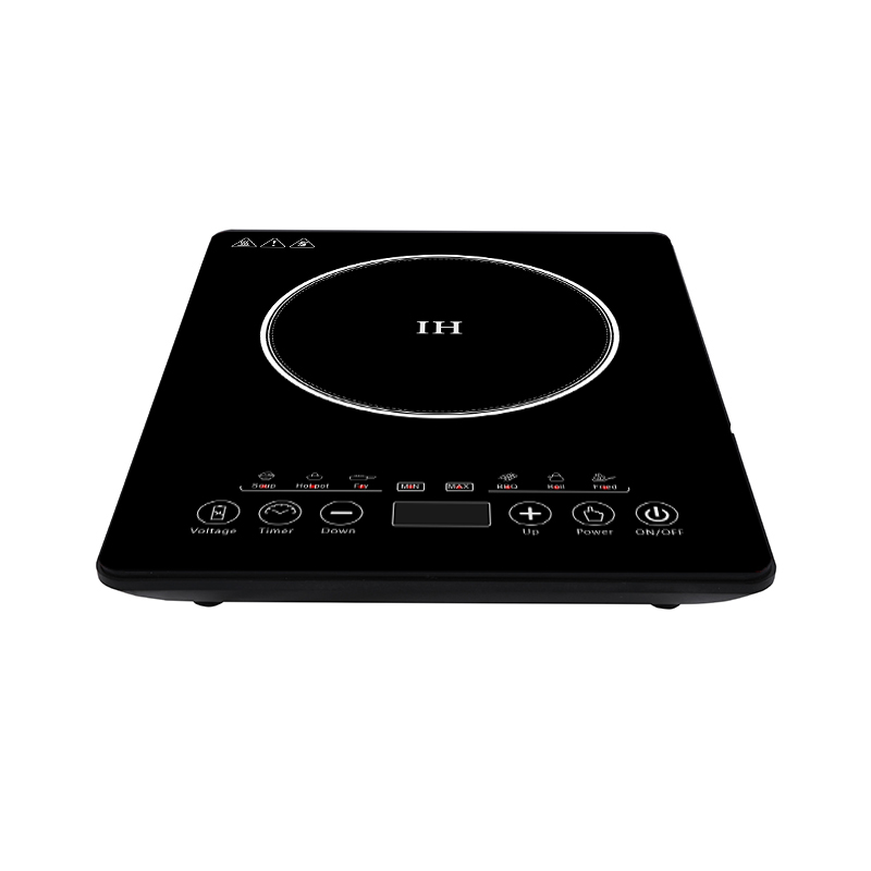 Table de cuisson à induction portable, plaque chauffante électrique, brûleur unique programmable avec écran tactile LED, contrôle de la température et arrêt automatique, 2000 watts, noir, AM-D116