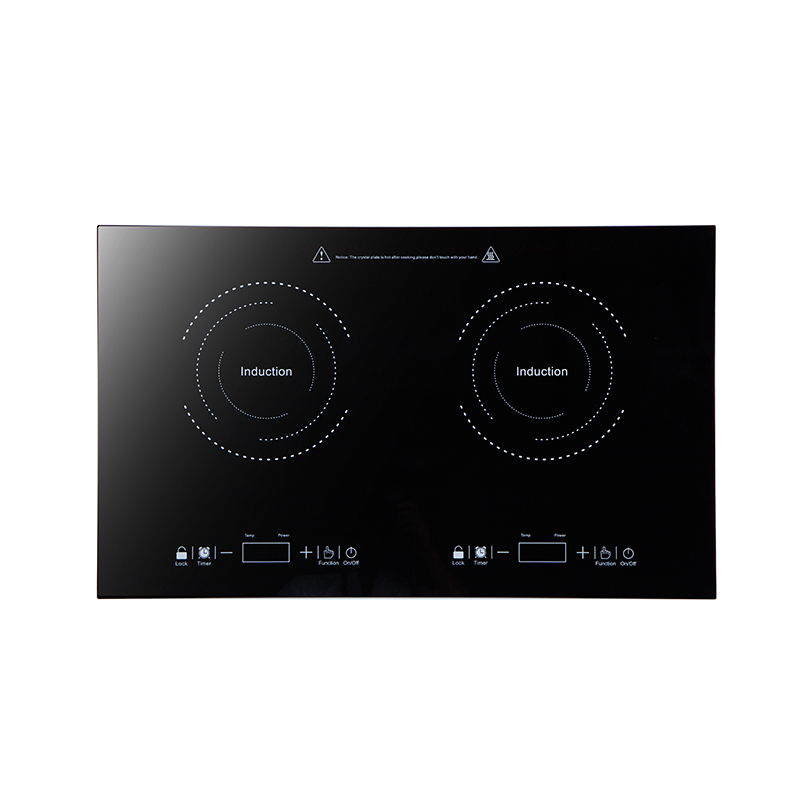 Plaque de cuisson à induction portable multi-têtes à double brûleur, table de cuisson pour la cuisson avec fonction de partage de puissance 1800 W (1800 W + 1300 W), AM-D209H