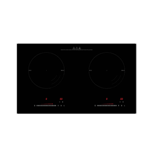 Cuisinière à induction intégrée ou à comptoir à double brûleur 2200W + 2200W, fonction Booster 2400W + 2400W, AM-D212