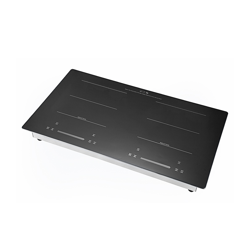 Plaque de cuisson à induction intégrée à double brûleur 2200 W + 2200 W / fonction Booster 2400 W + 2400 W / multifonction, panneau de commande tactile à capteur pour la cuisine domestique, AM-D211