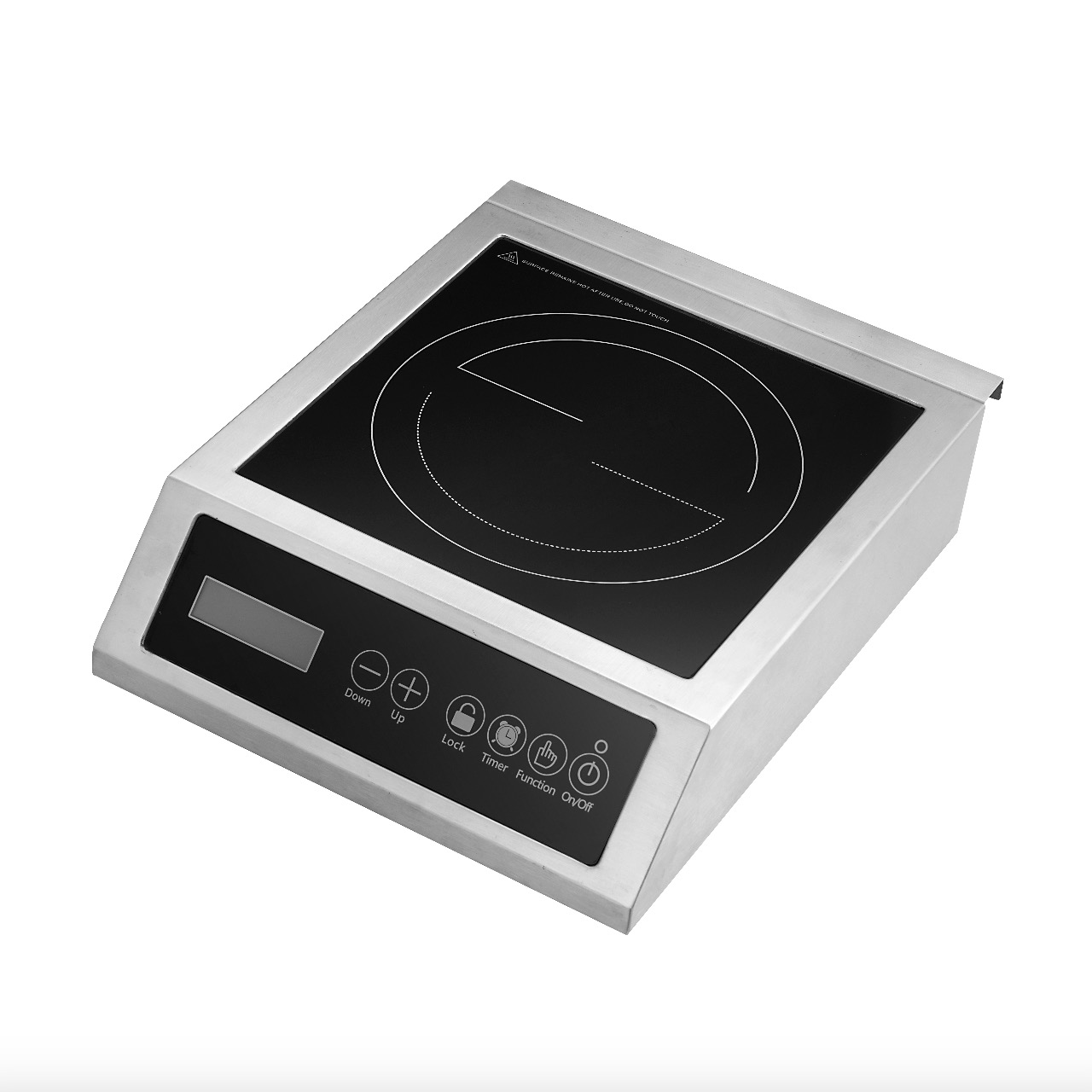 Table de cuisson à induction commerciale portable 1800 W/3 500 W avec écran LCD, AM-CD105