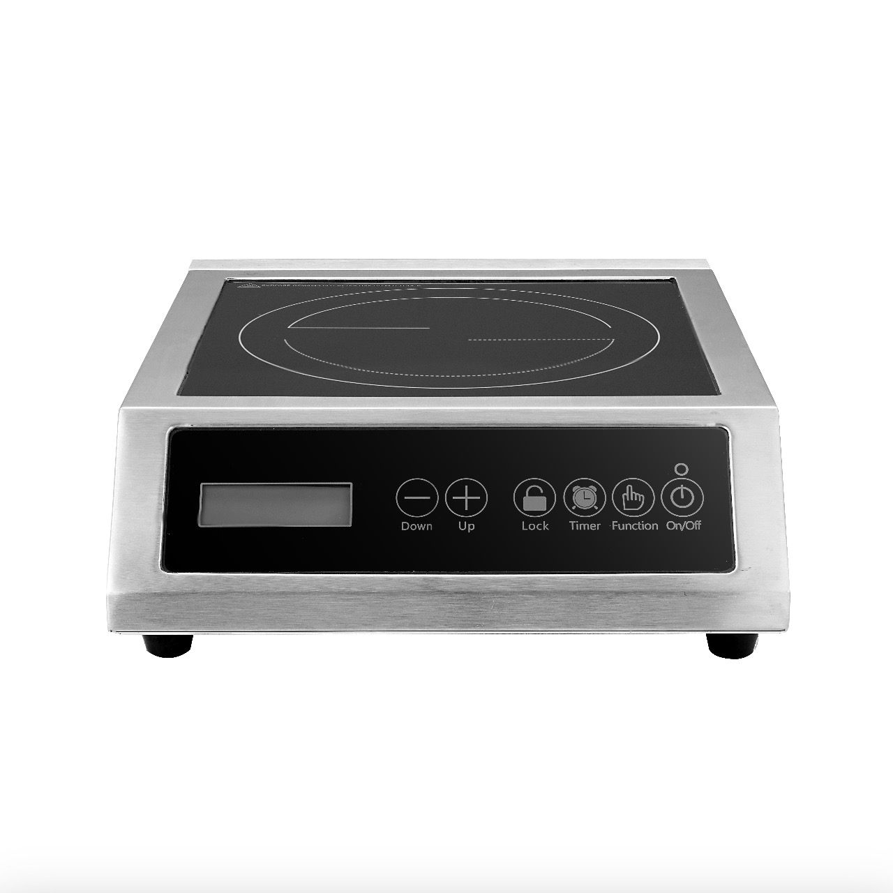 Table de cuisson à induction commerciale portable 1800 W/3 500 W avec écran LCD, AM-CD105