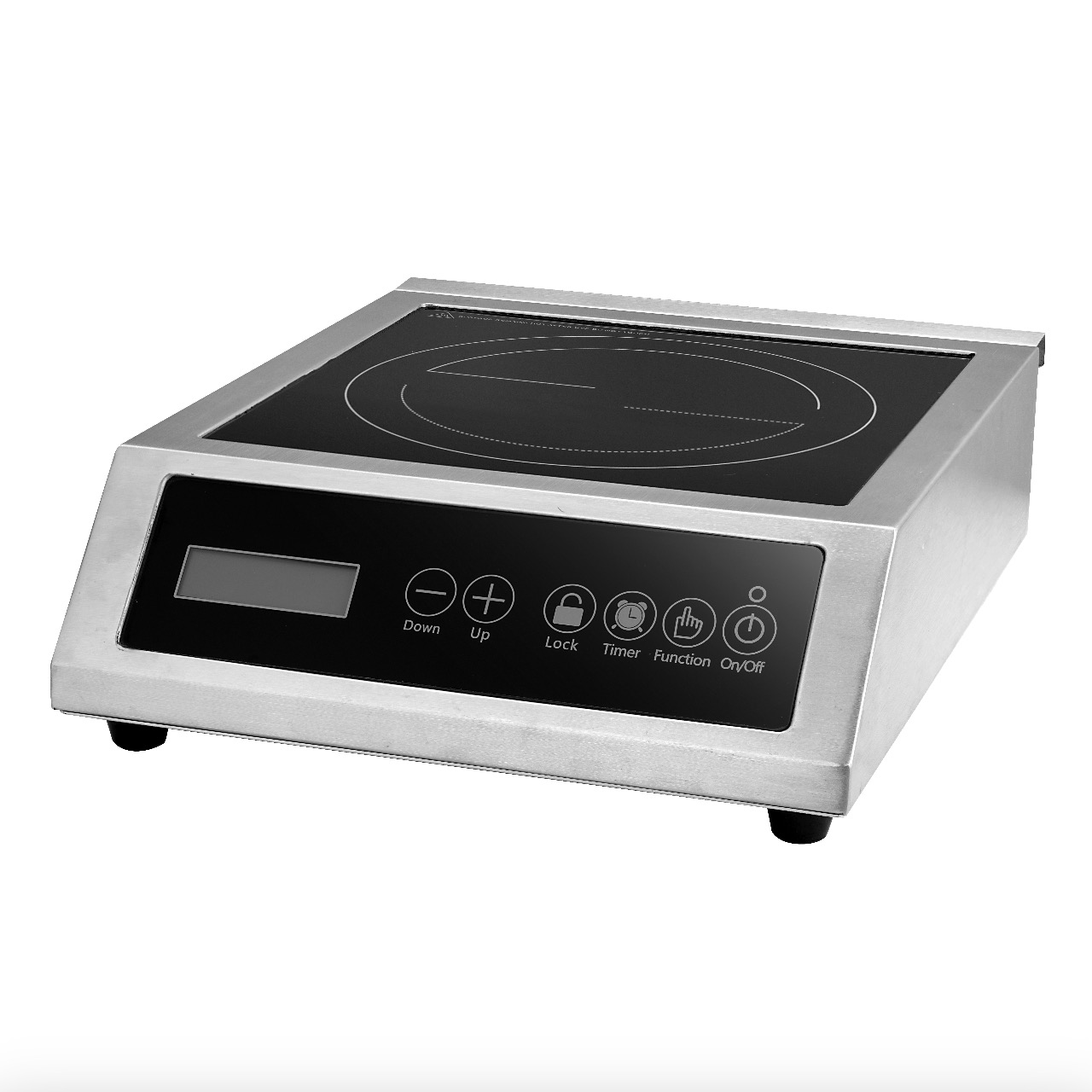 Table de cuisson à induction commerciale portable 1800 W/3 500 W avec écran LCD, AM-CD105